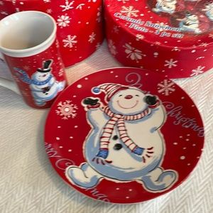 Ceramic cups and plates